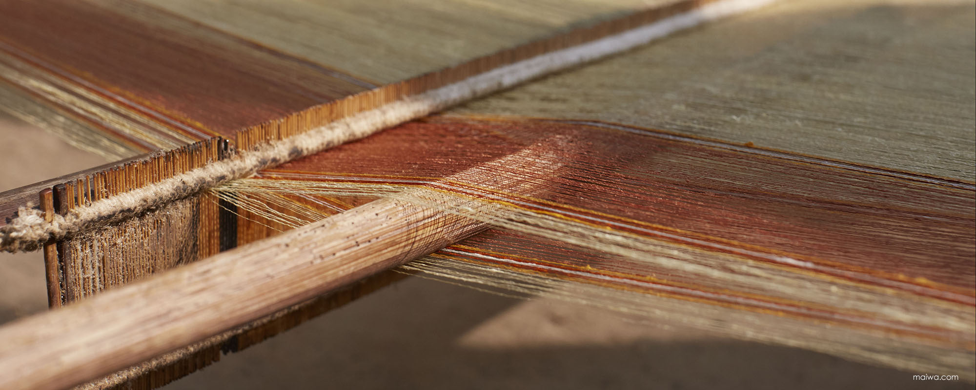 Warp preparation Bengal Handweave