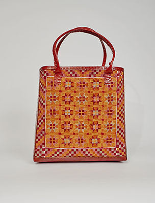 Jawaja leather bag with Banjara embroidery