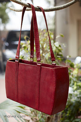 Leather bag from the Jawaja cooperative