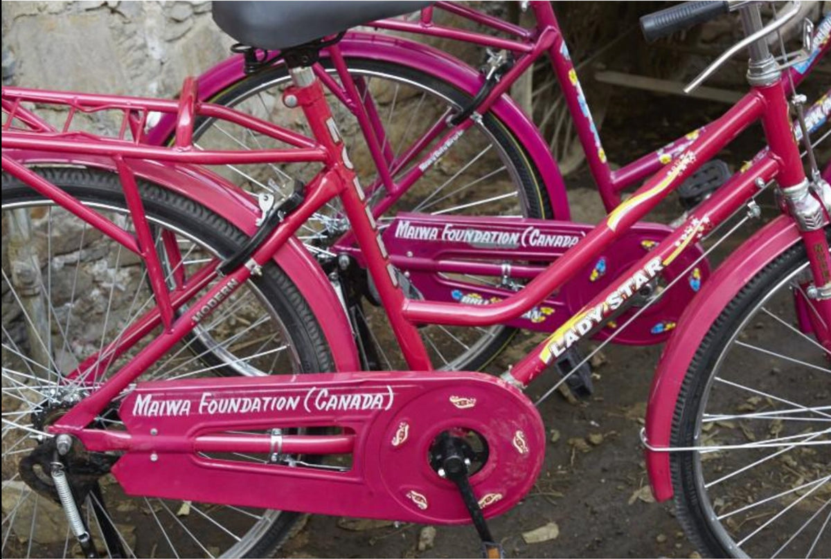 pink bicycle chain