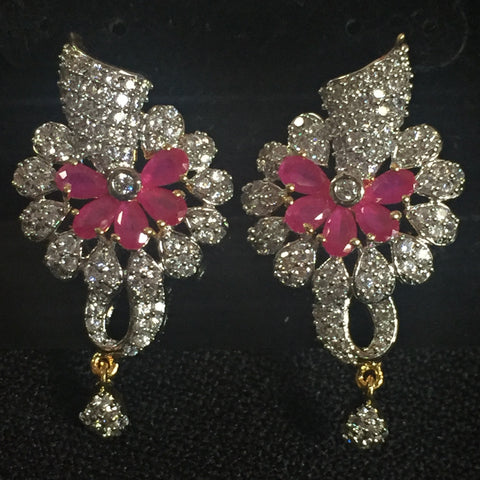 Floral CZ Earrings – Shop Amrapali