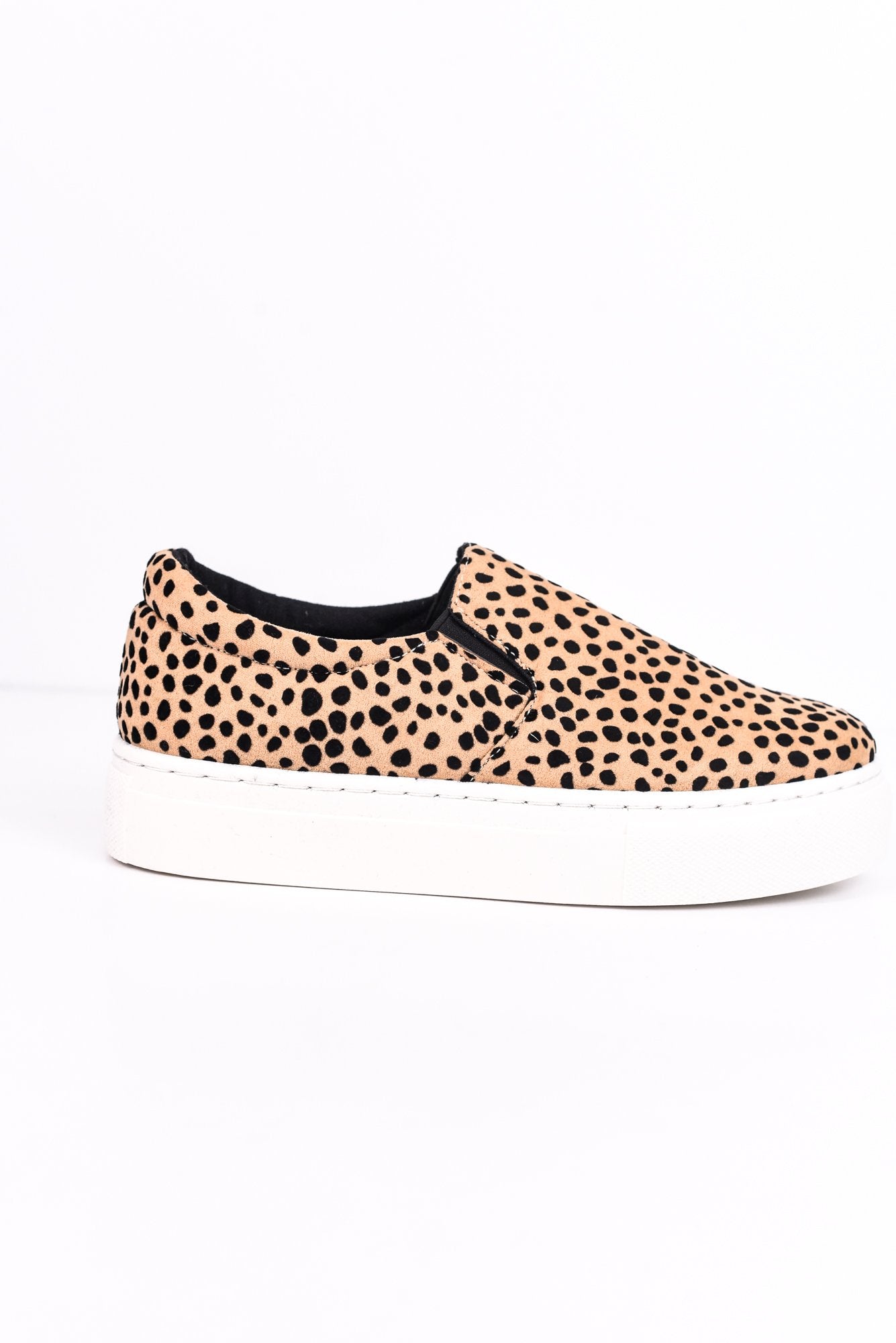 leopard platform slip on