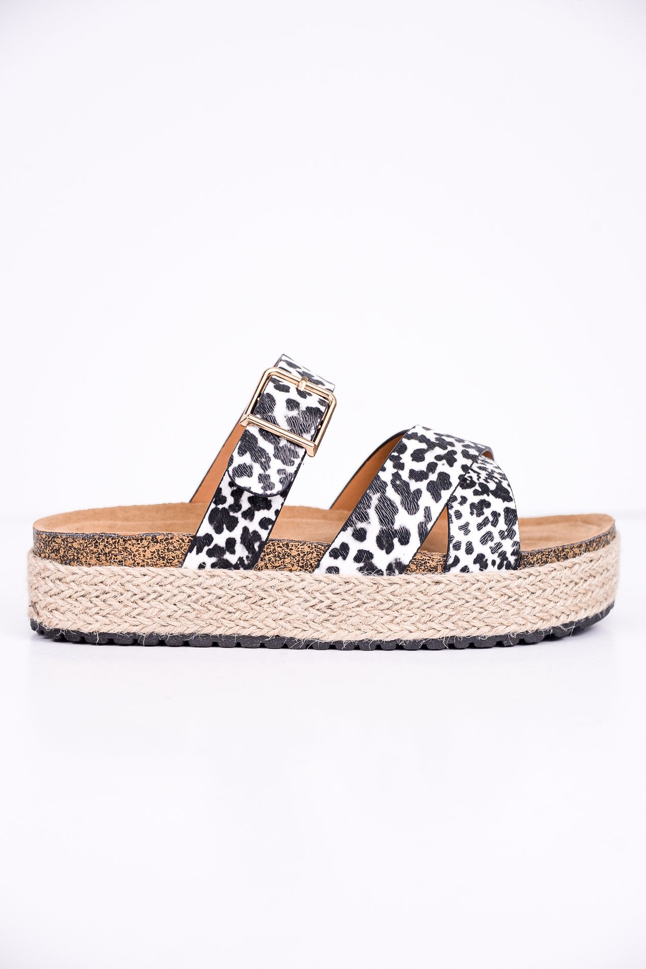 white espadrille slide sandals