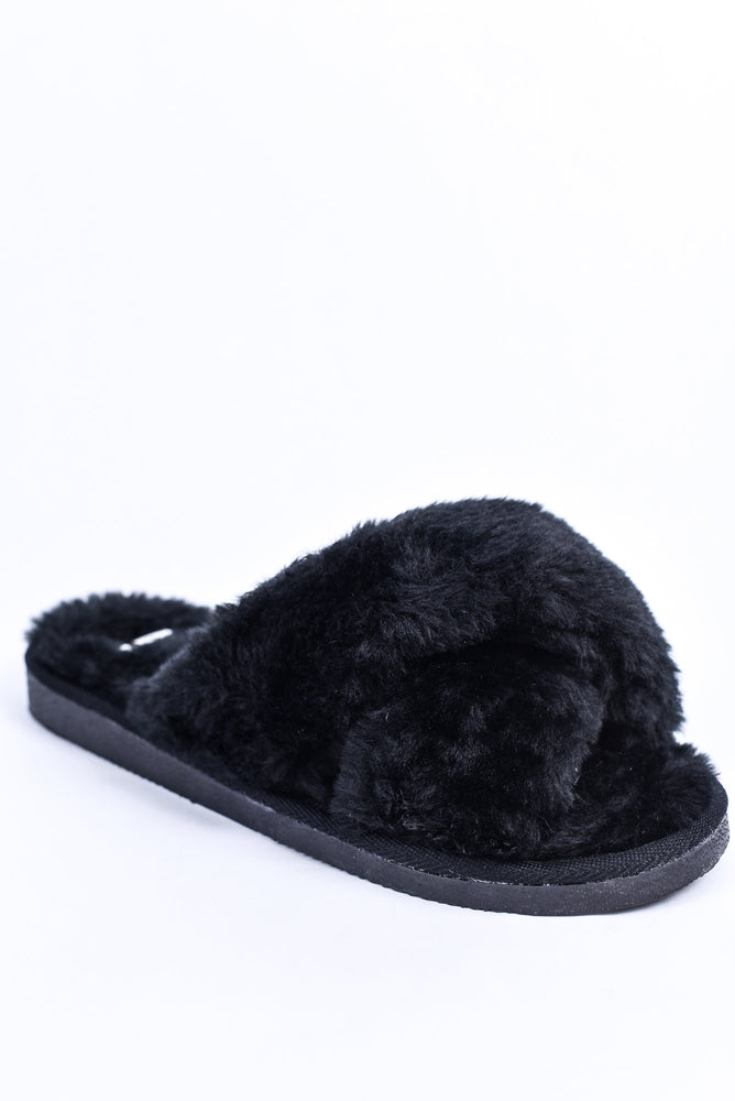 slip on fuzzy shoes