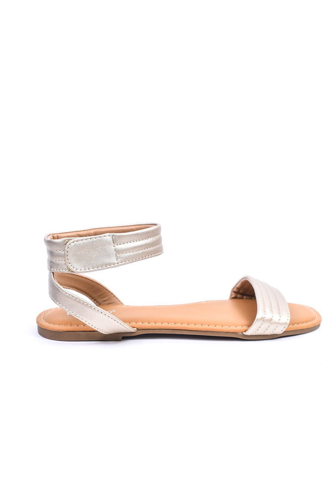 Vacation Is Calling Gold Sandals - SHO2029GO