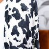 Home Is Where My Cows Are Charcoal Gray/Ivory Cow Printed Kimono - O3360CG