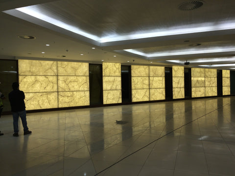 LED strip lighting marble onyx