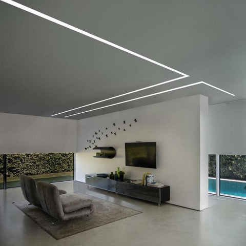 plaster-in linear ceiling perimeter light