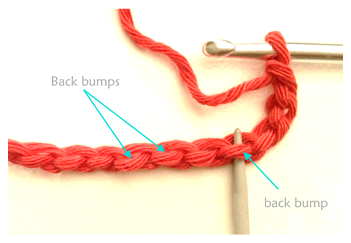 Crocheting into the back bump by Cotton Pod UK