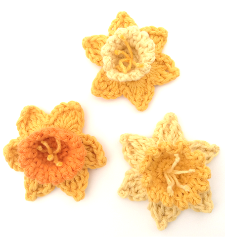 Crochet Daffodils by Cotton Pod - free pattern