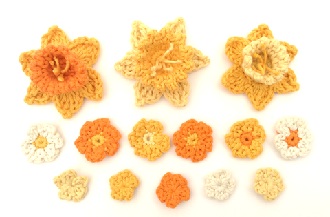 Crochet flowers by Cotton Pod - free patterns