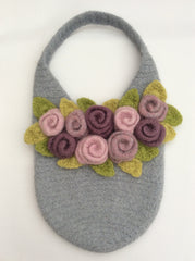 Rosie Posie Tote Crochet Felted Bag Pattern by Cotton Pod