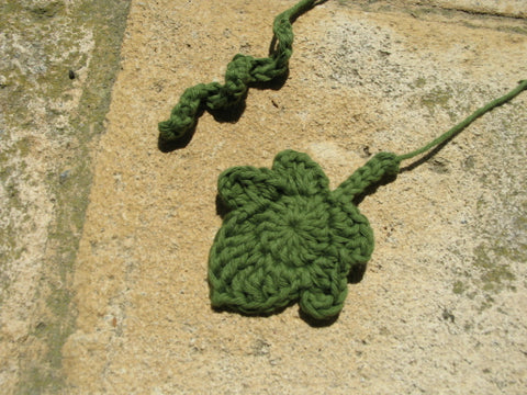 Crochet pumpkin leaf pattern by Cotton Pod