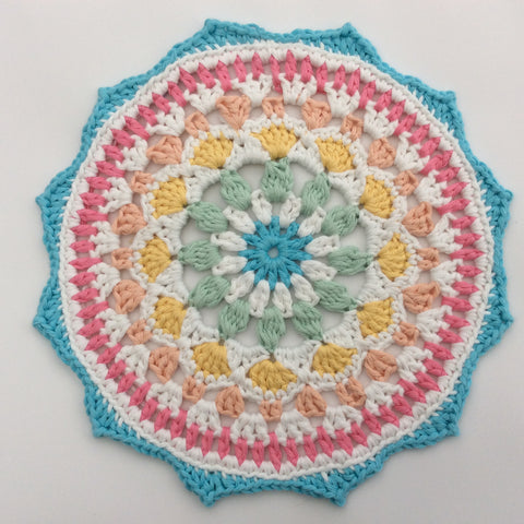 Naissance Mandala, crocheted by Cotton Pod. Made with DROPS Paris