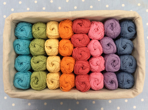 Rainbow End Drops Design Crochet Kit, buy at Cotton Pod, Ramsbottom Bury UK