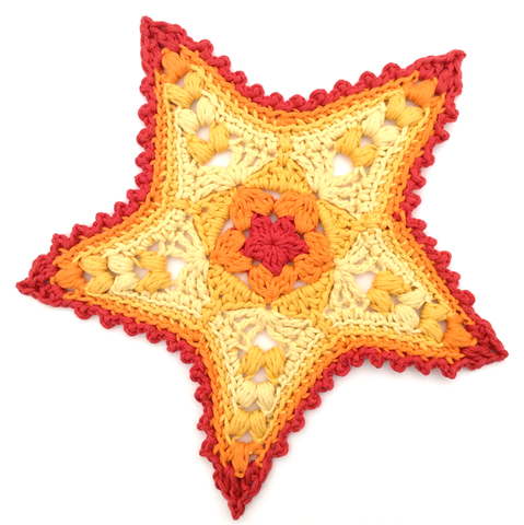 Starfish Applique Crochet Pattern, designed by Cotton Pod, made from DROPS Paris