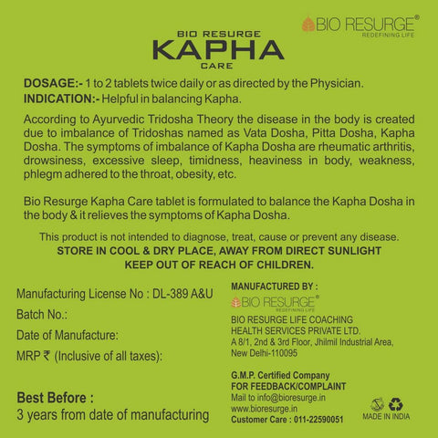 Kapha Balance Medicine 100 Natural And Organic With No Side Effect Qtrove