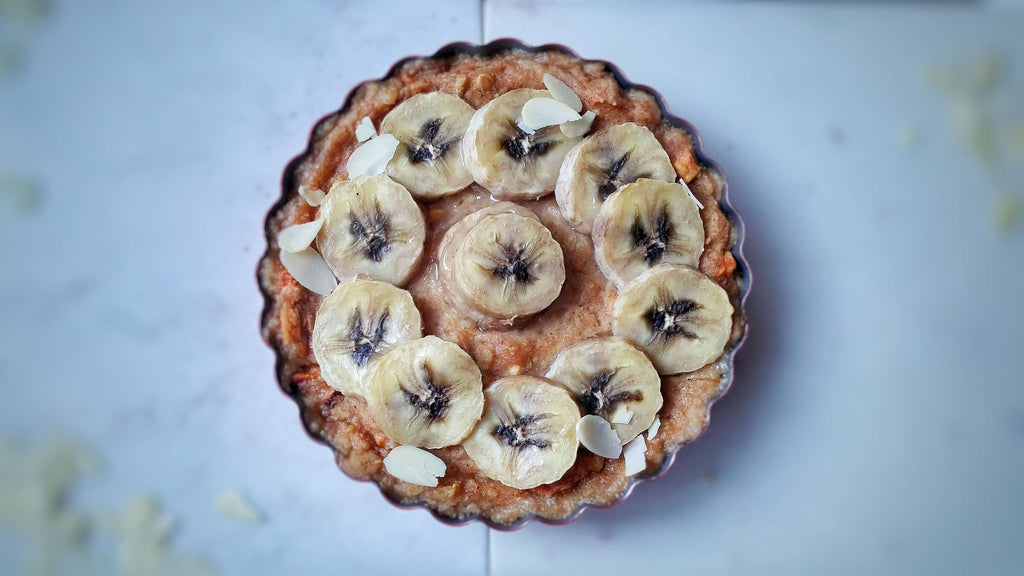 Baked Oatmeal Banane Mandeln