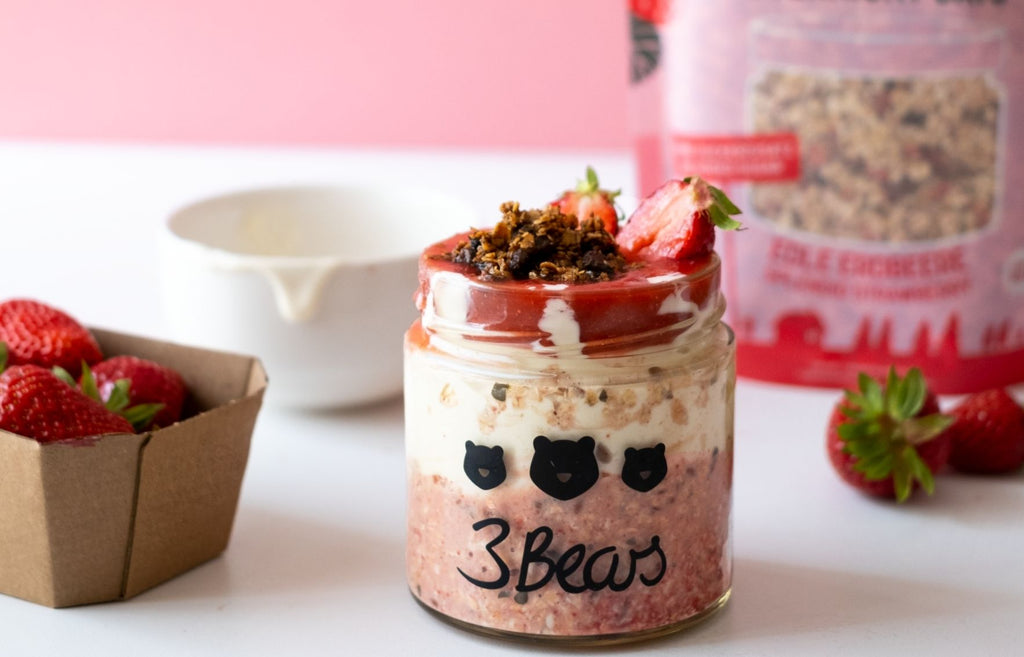 Cheesecake Overnight Oats Rezept