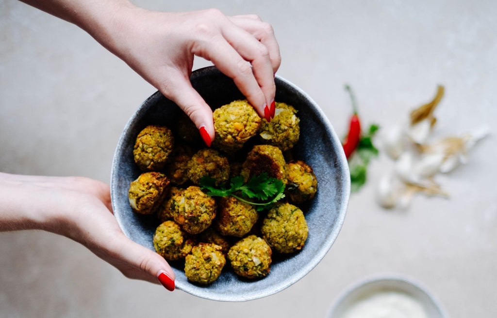 Simple recipe for vegan vegetable balls with oat flakes