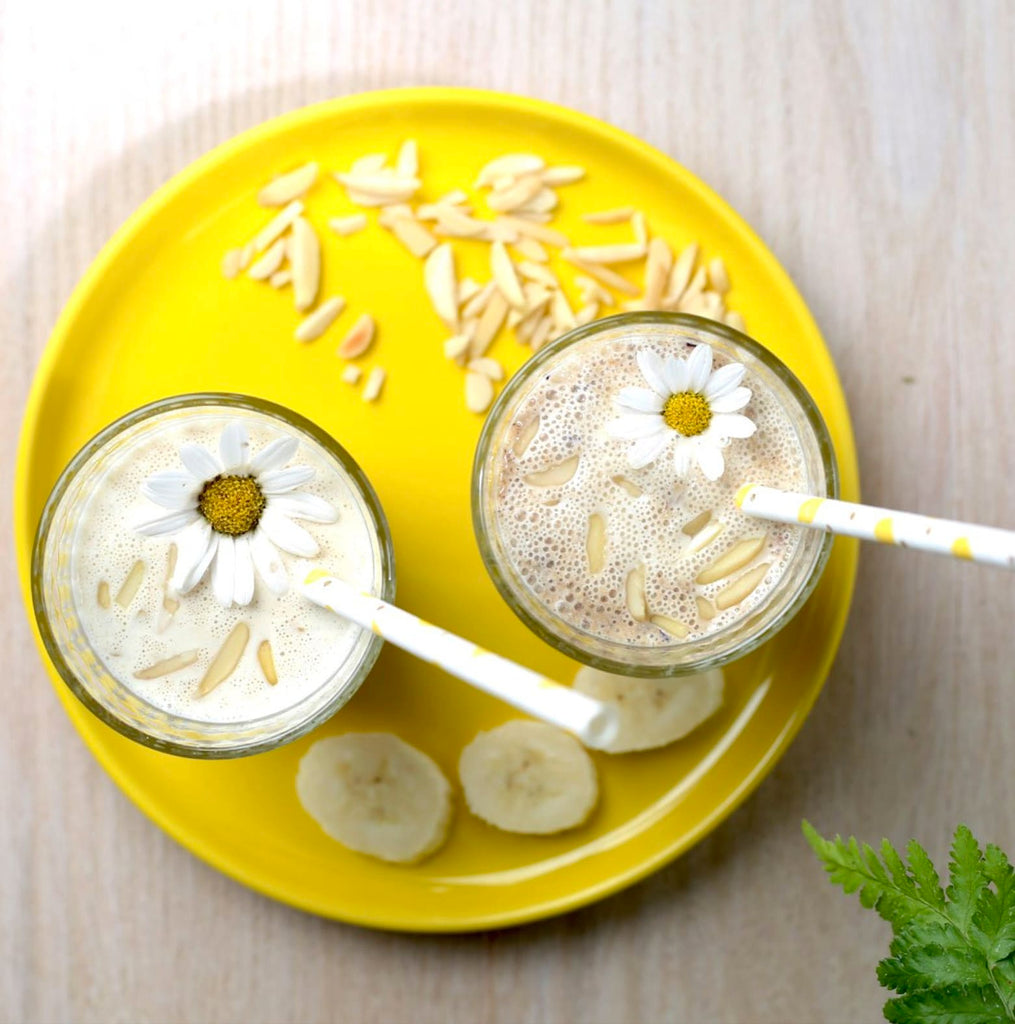 Bananen Smoothie sättigend kalorienarm gelb