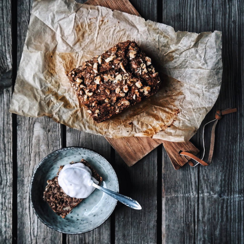 Veganistisch bananenbrood