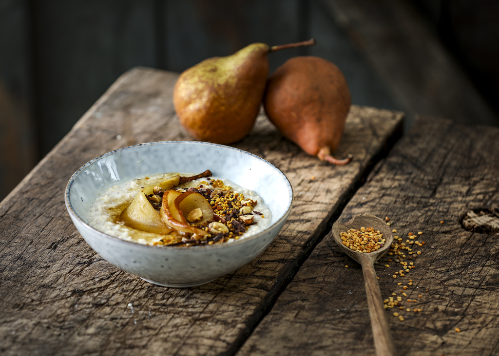 pears porridge nuts