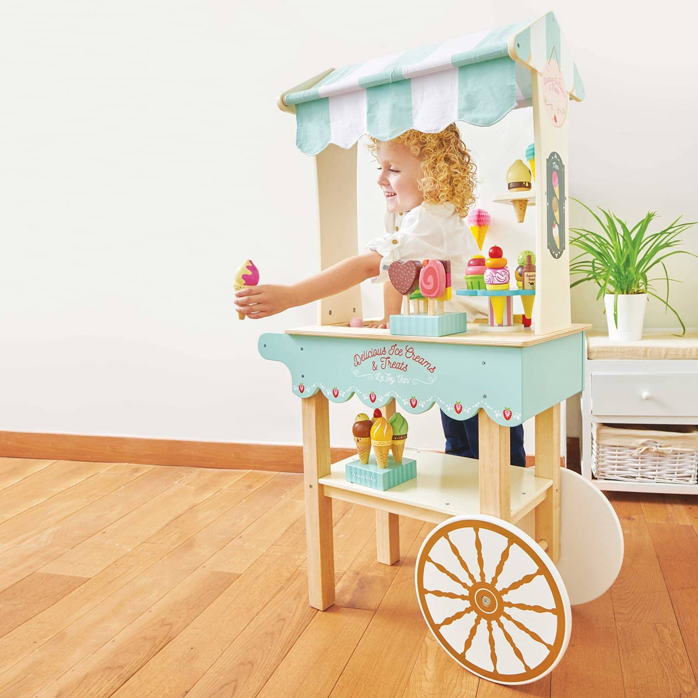 Le Toy Van - Honeybake Wooden Ice Cream Trolley - All Mamas Children