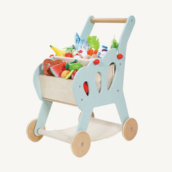 childrens wooden tea trolley