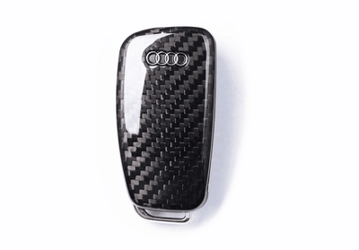 Pinalloy Deluxe Real Pure Carbon Fiber Key Cover Case Key Fob for VW G