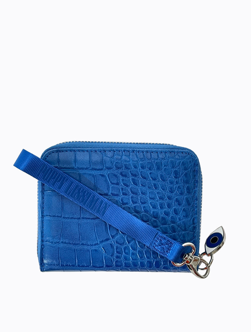 Croc Wallet - Electric Blue