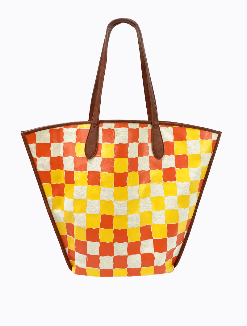 Lio Tote - Red/Yolk