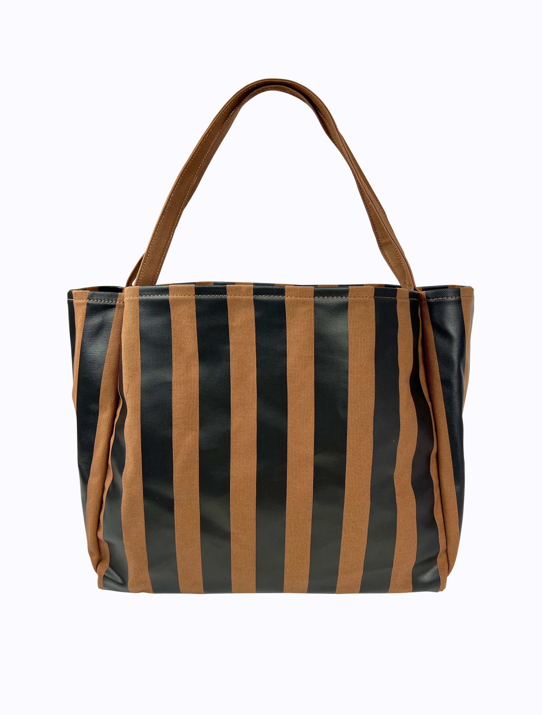 Polanco Tote - Choc Stripe