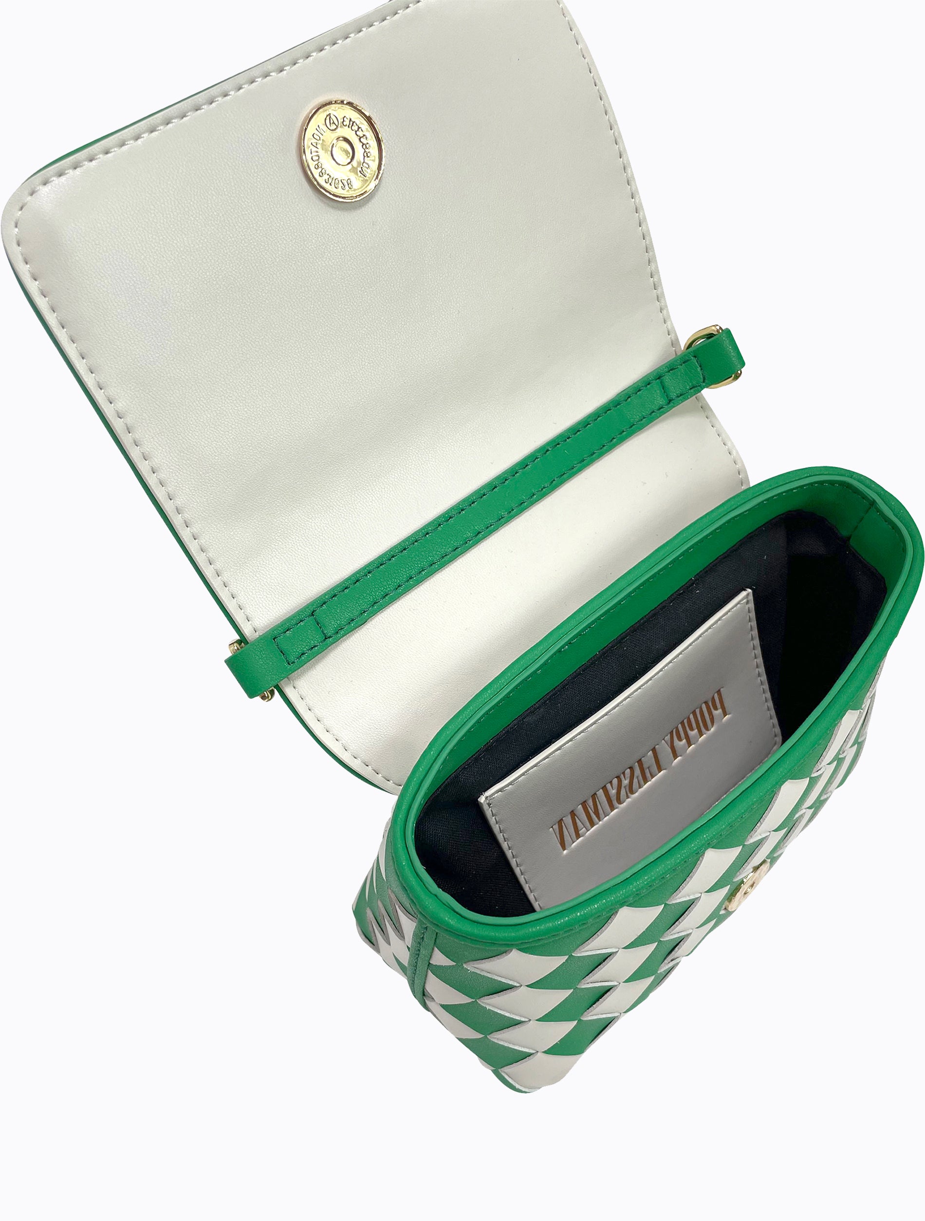 Harlequin Bag - Green / Blanc