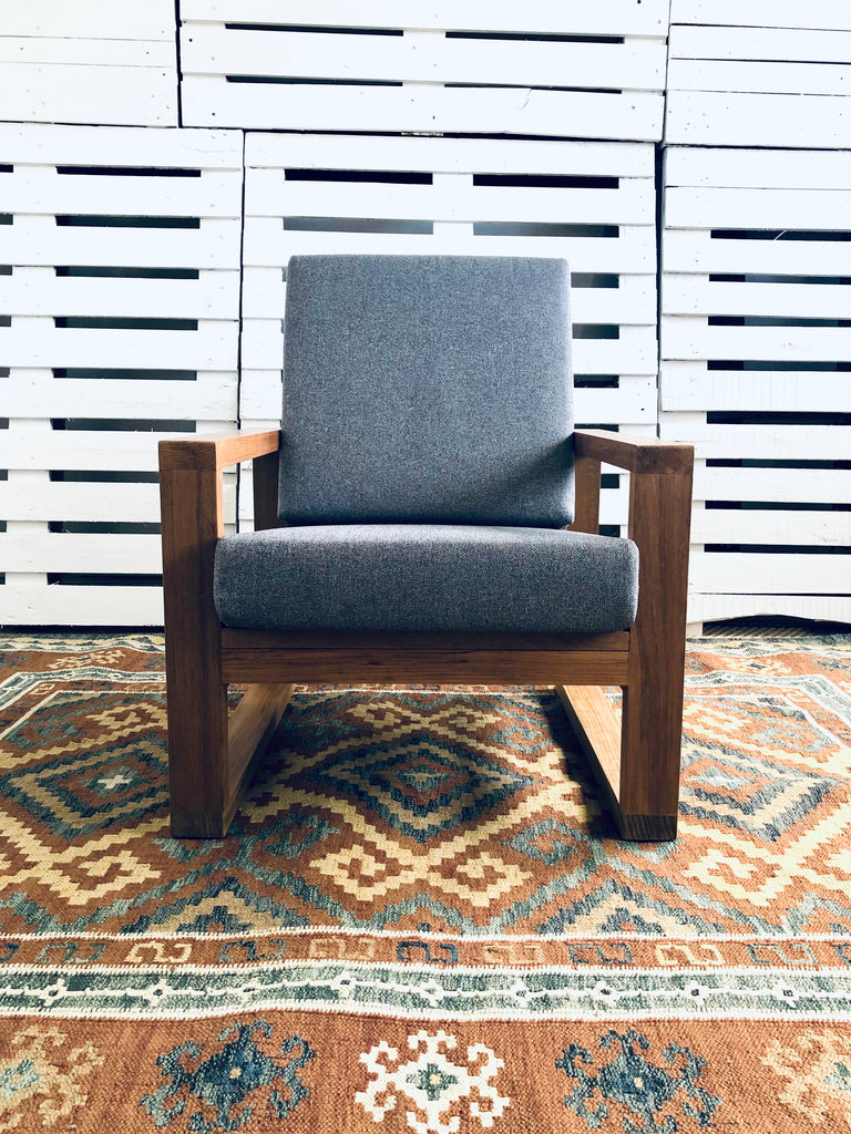 mid century style armchair