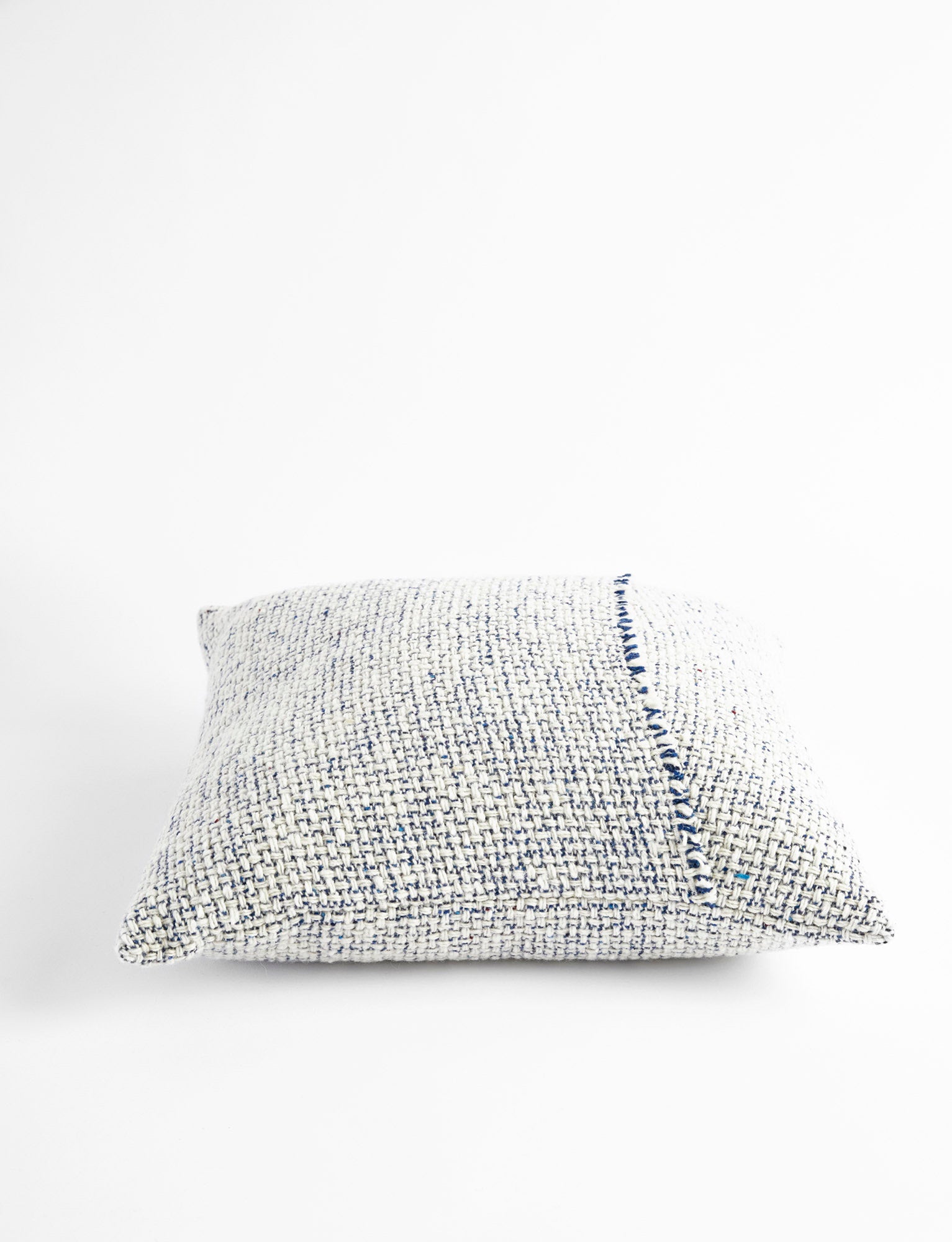 Mended Tweed Cushion - Blueberry