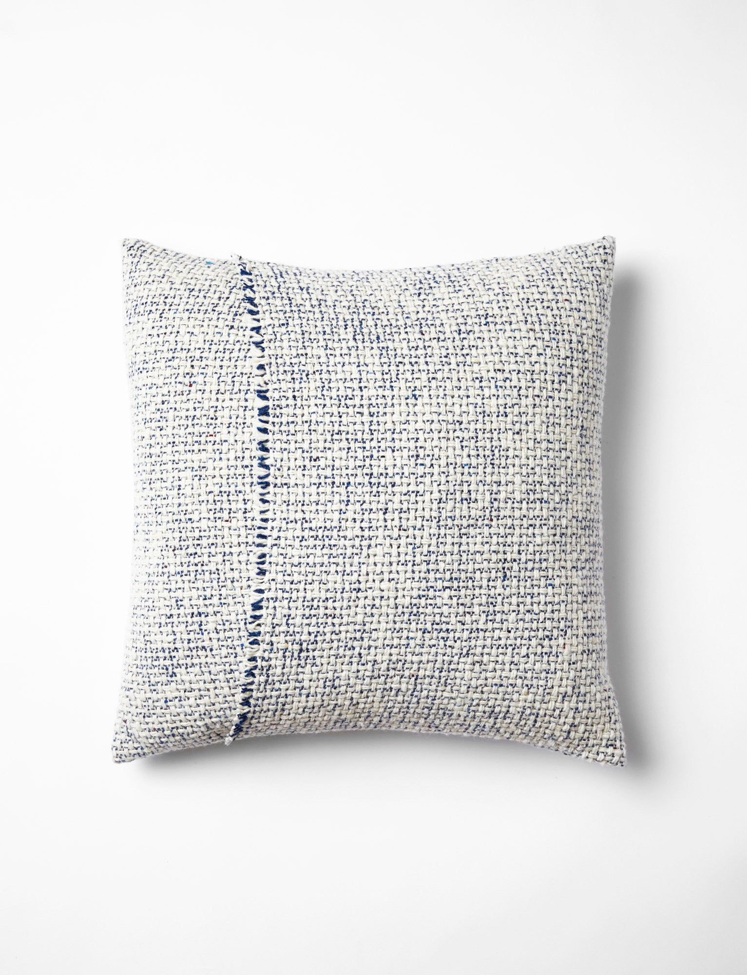 Mended Tweed Cushion - Blueberry