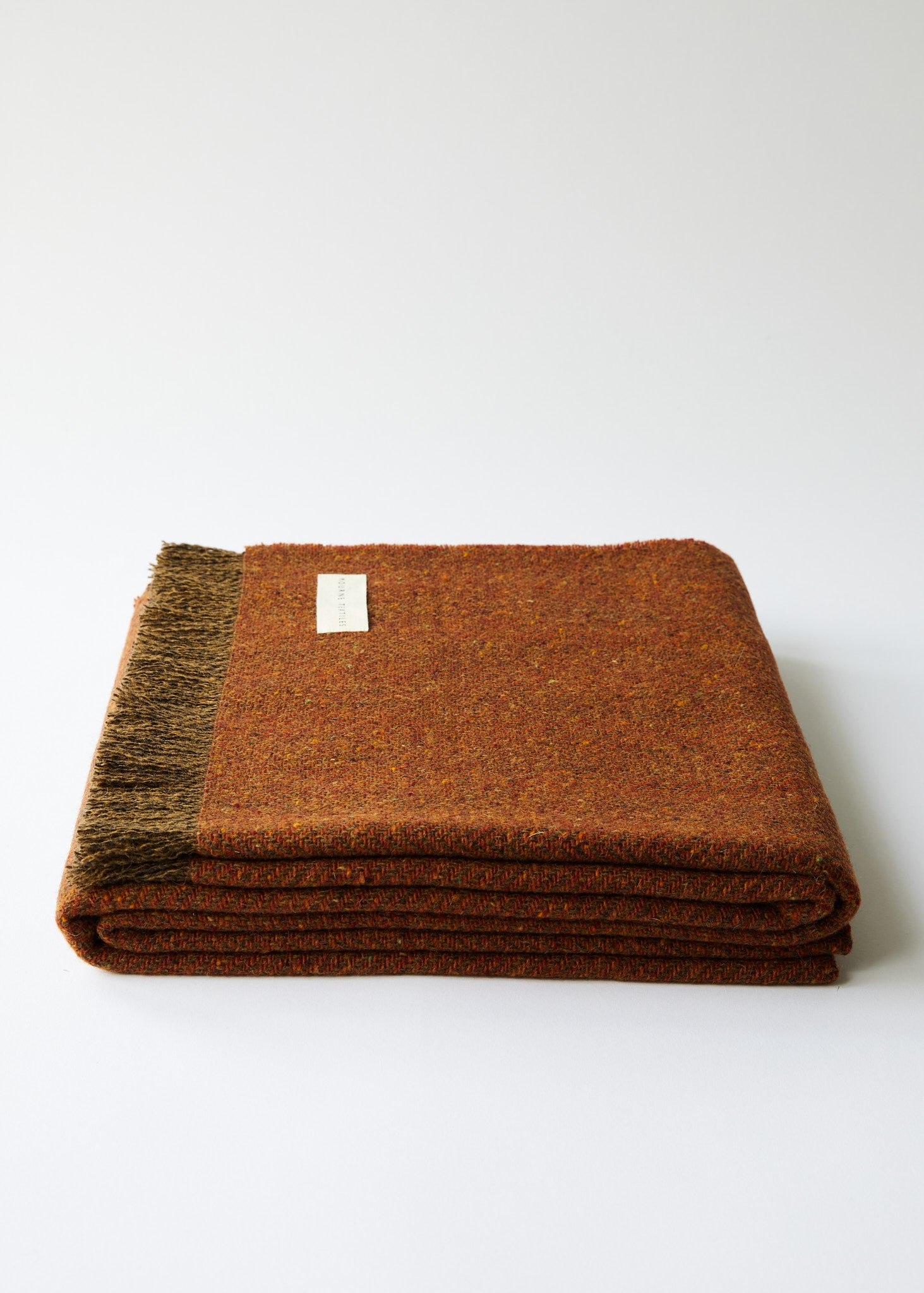 Buffalo Brown Organic Chenille Herringbone Blanket and Throw - Full 80 x 90 - OAM