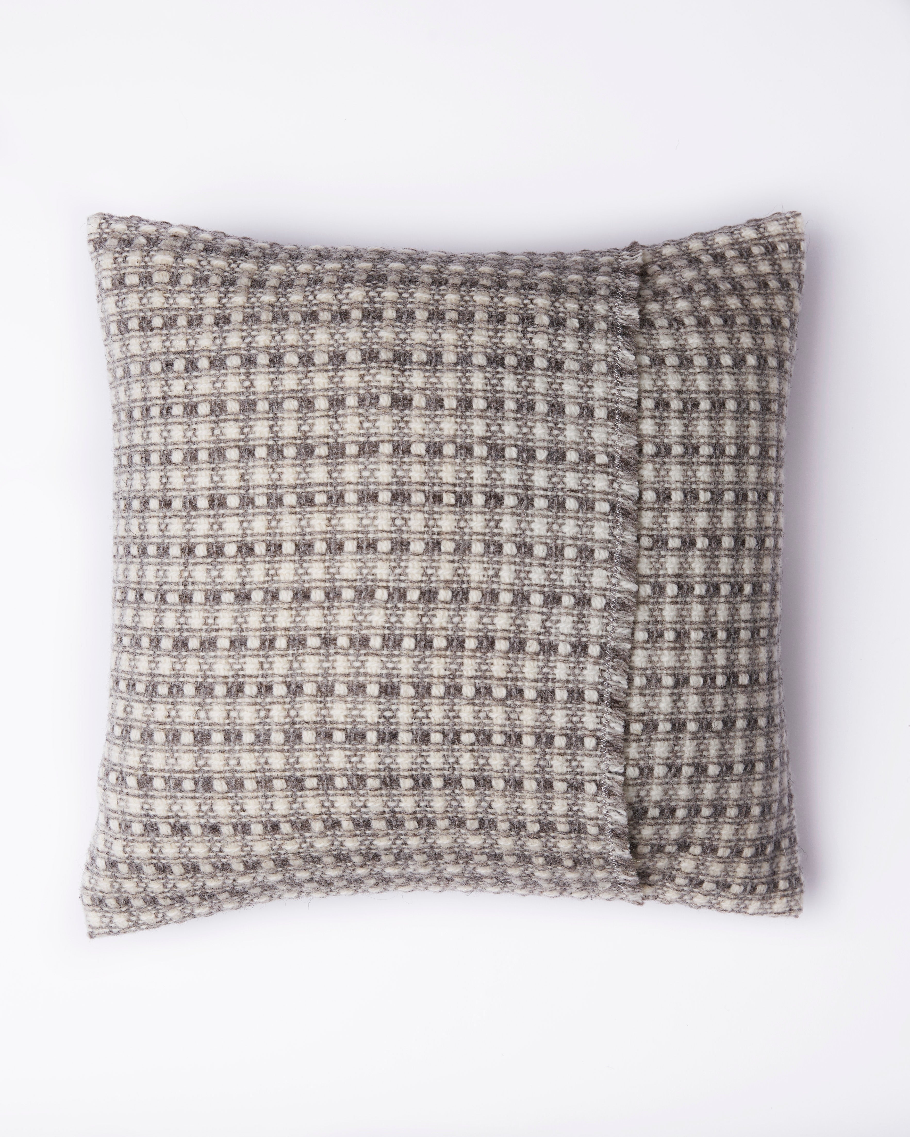 Salthill Tweed Cushion - Grey
