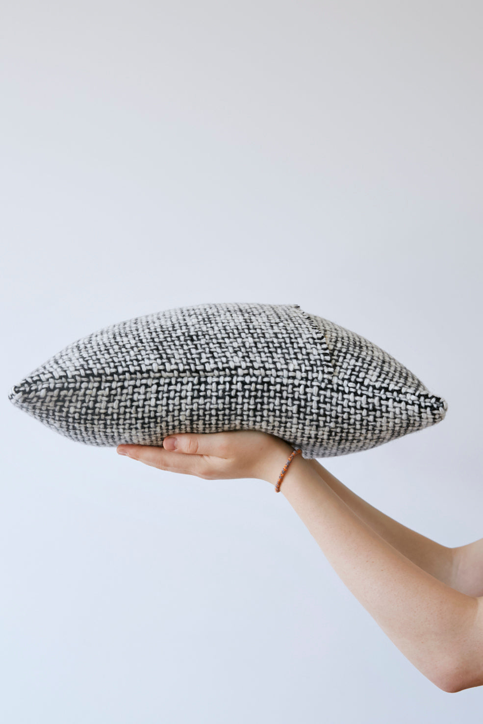 Mended Tweed Cushion - Monochrome IV