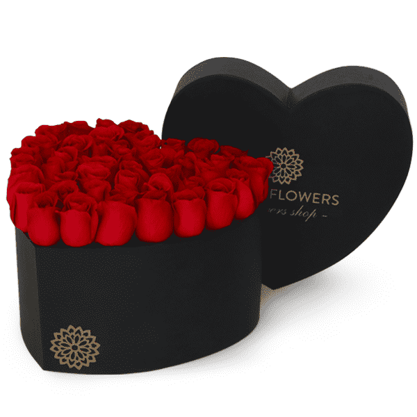 Corazón de Rosas Rojas – Visto Flowers | Envio de Flores