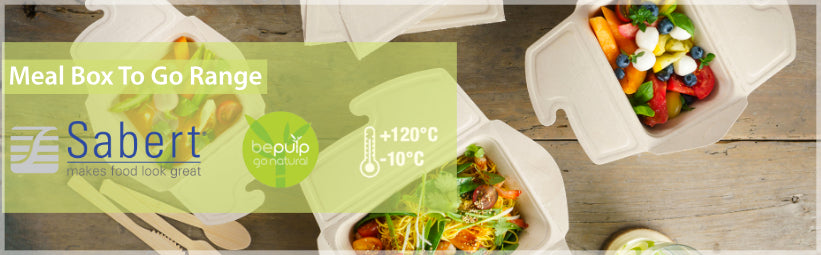 NEW: BePulp MEAL BOX TO GO packaging - Sabert