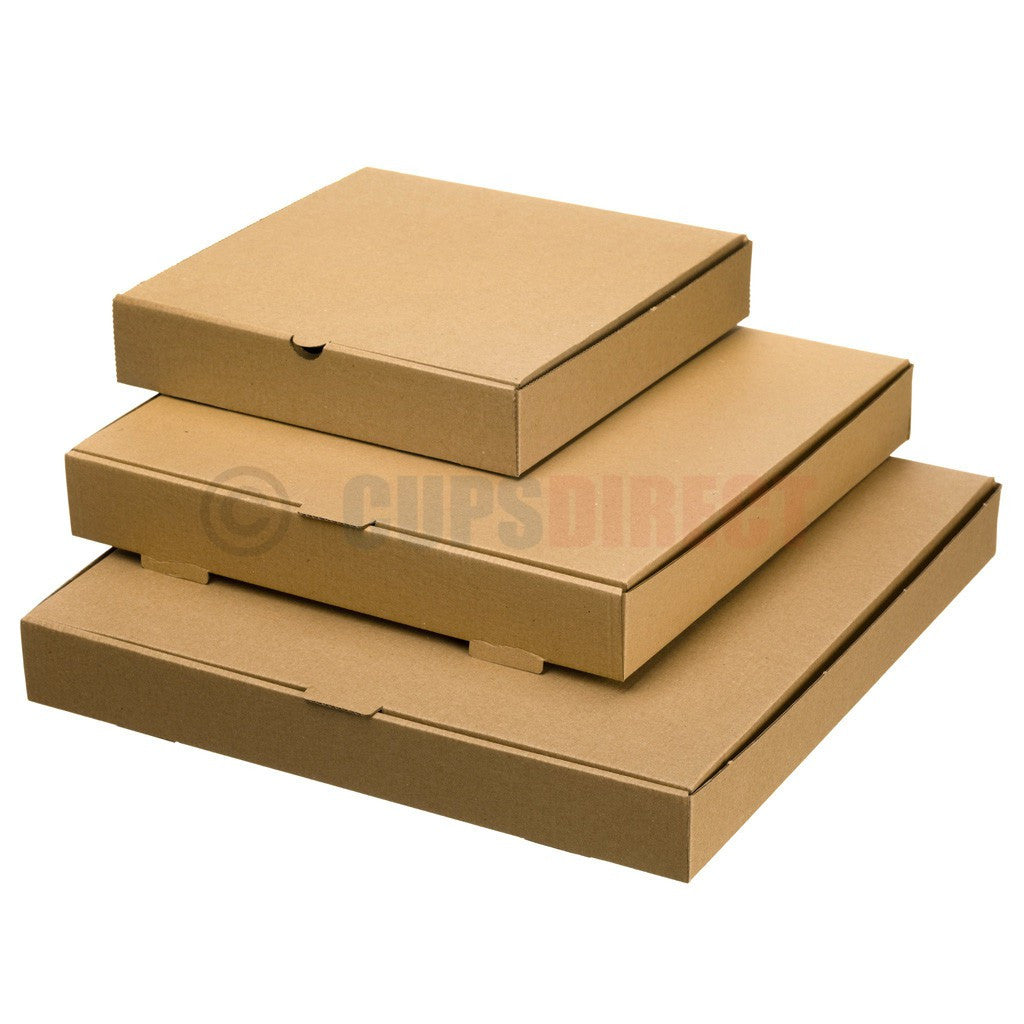 cold hot tumblers CupsDirect  Brown Pizza Range Kraft Box