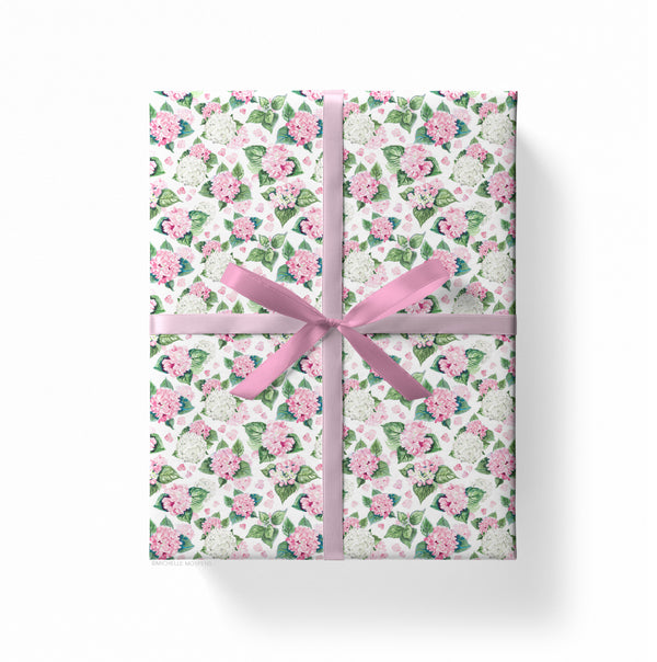 Wrapping Paper, Watercolor Flowers Wrapping Paper by Michelle Mospens