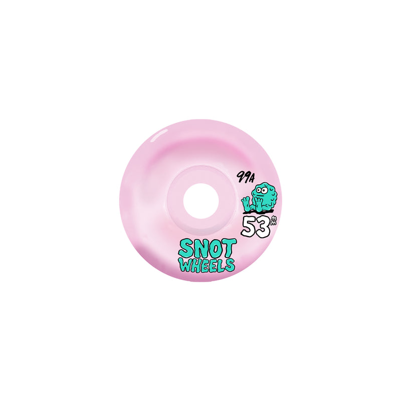 SNOT ウィール Swirls Pink / White 56mm 99a - スケートボード