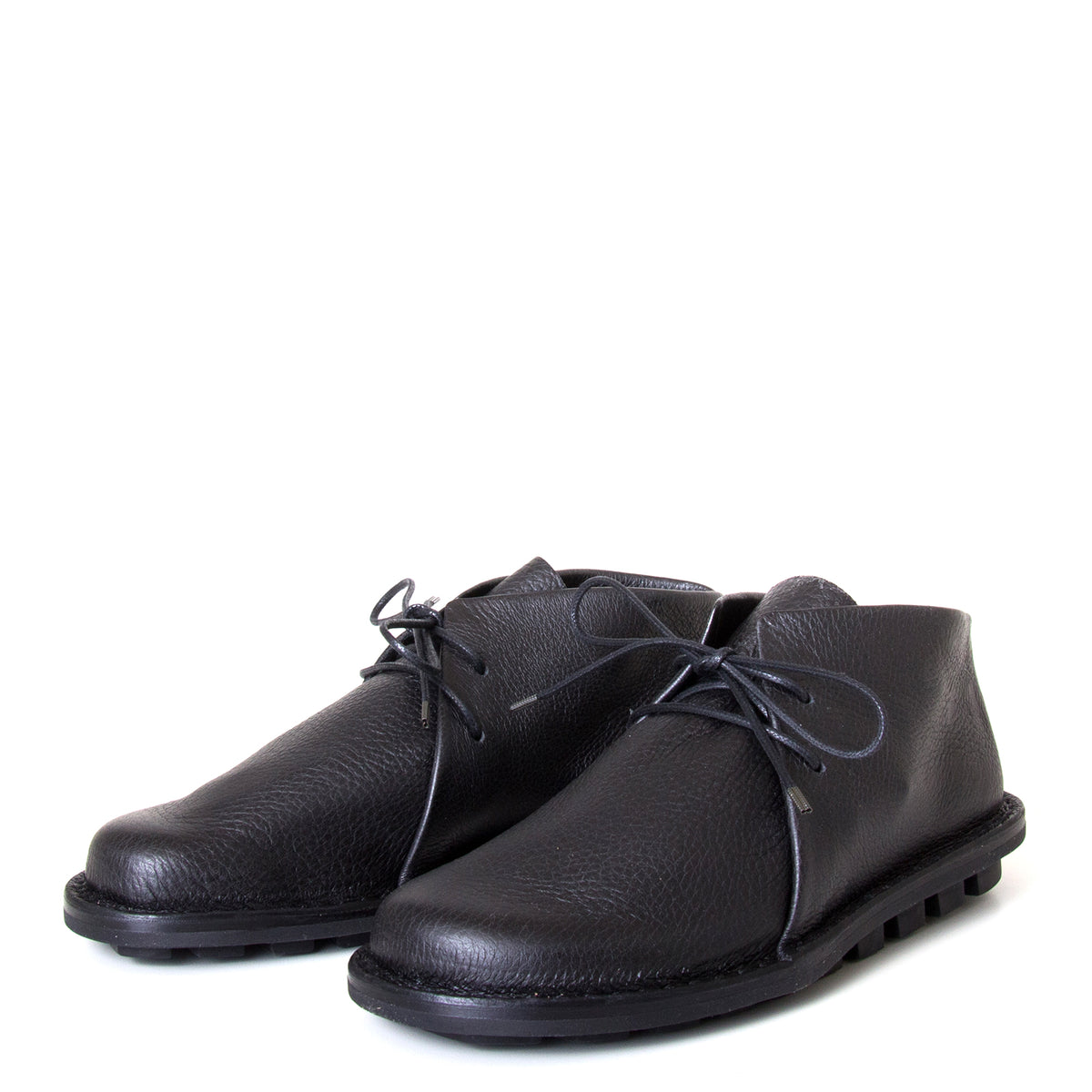 Trippen Again. Women's laced shoes Black leather upper, flexible sole ...
