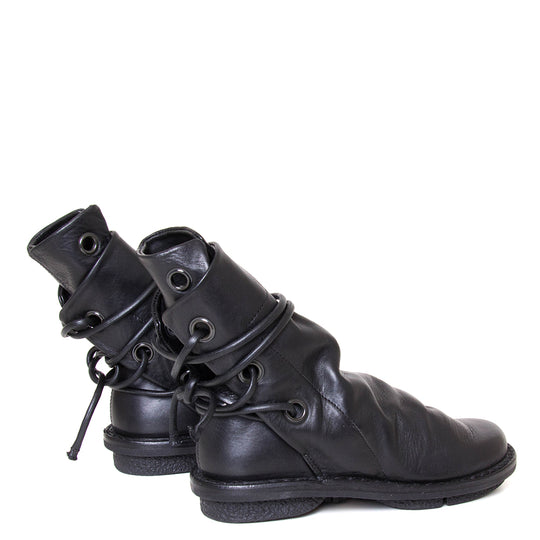 Trippen Awning. Women's leather slip-on, ankle boot in black leather ...