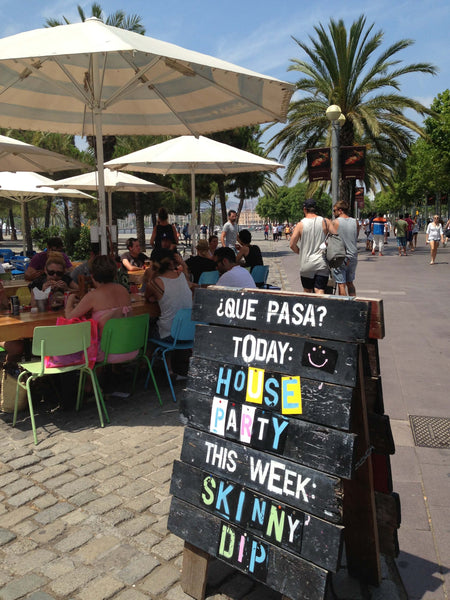 Placa fofa em Barcelona