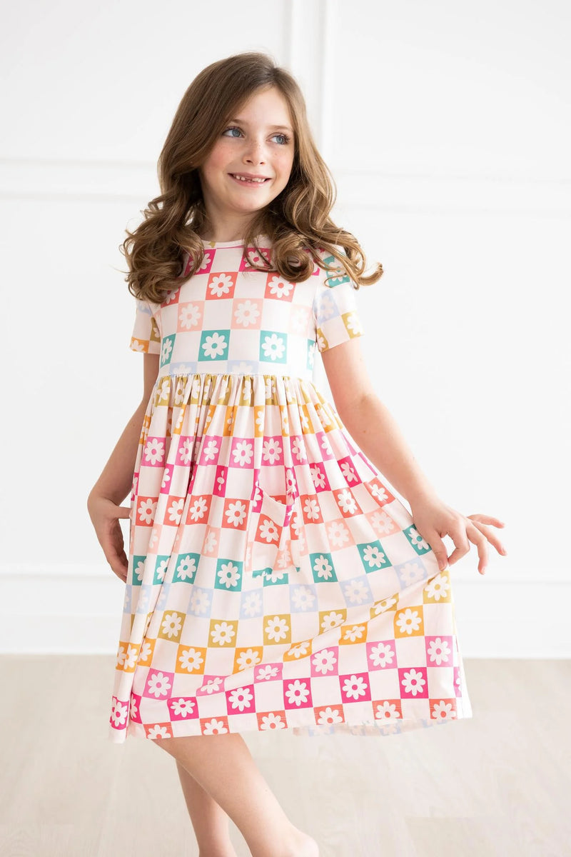 Mila & Rose Checkmate Pocket Twirl Dress