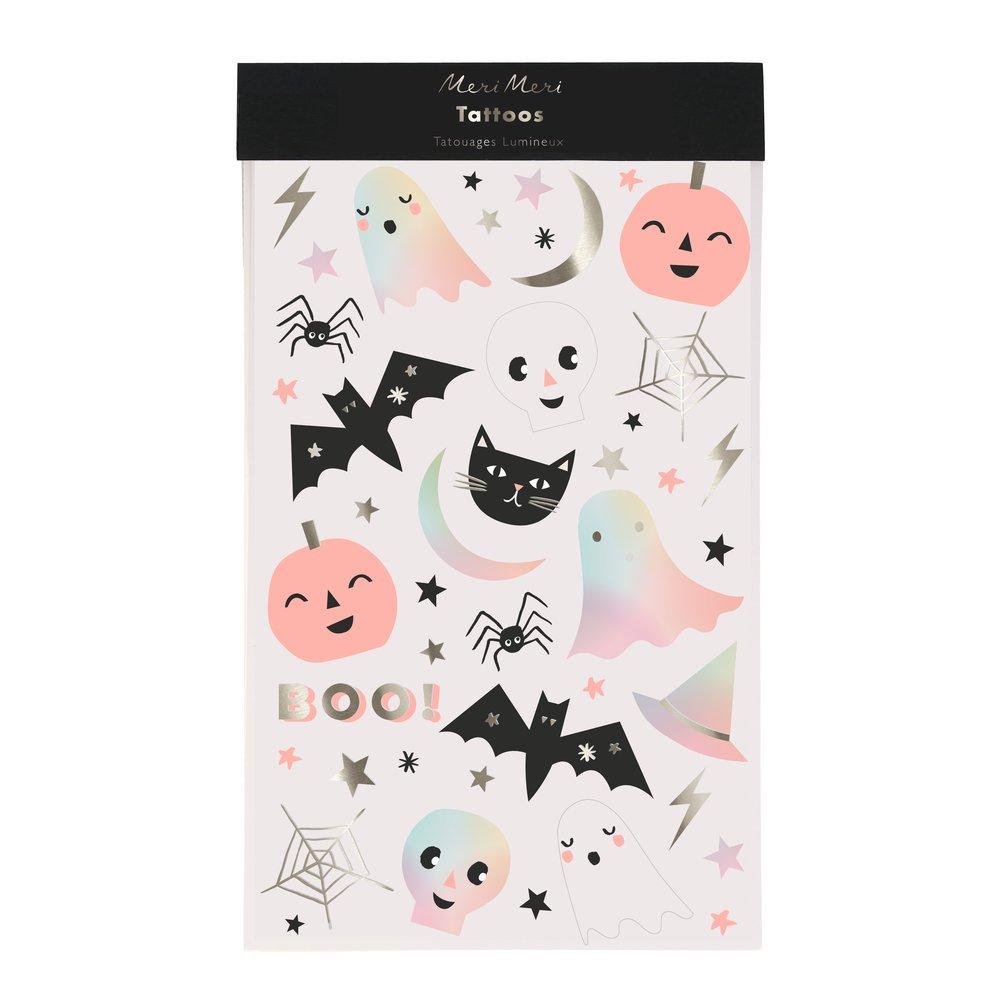 Meri Meri | Pastel Halloween Temporary Tattoos | 2 sheets